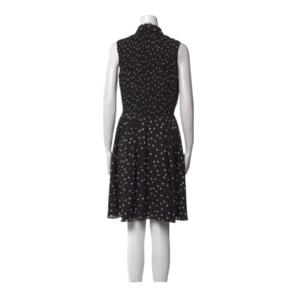 Kate Spade Daisy Dot Dress, Navy Floral, Size 10, Sleeveless Fit & Flare Smocked - Picture 12 of 12